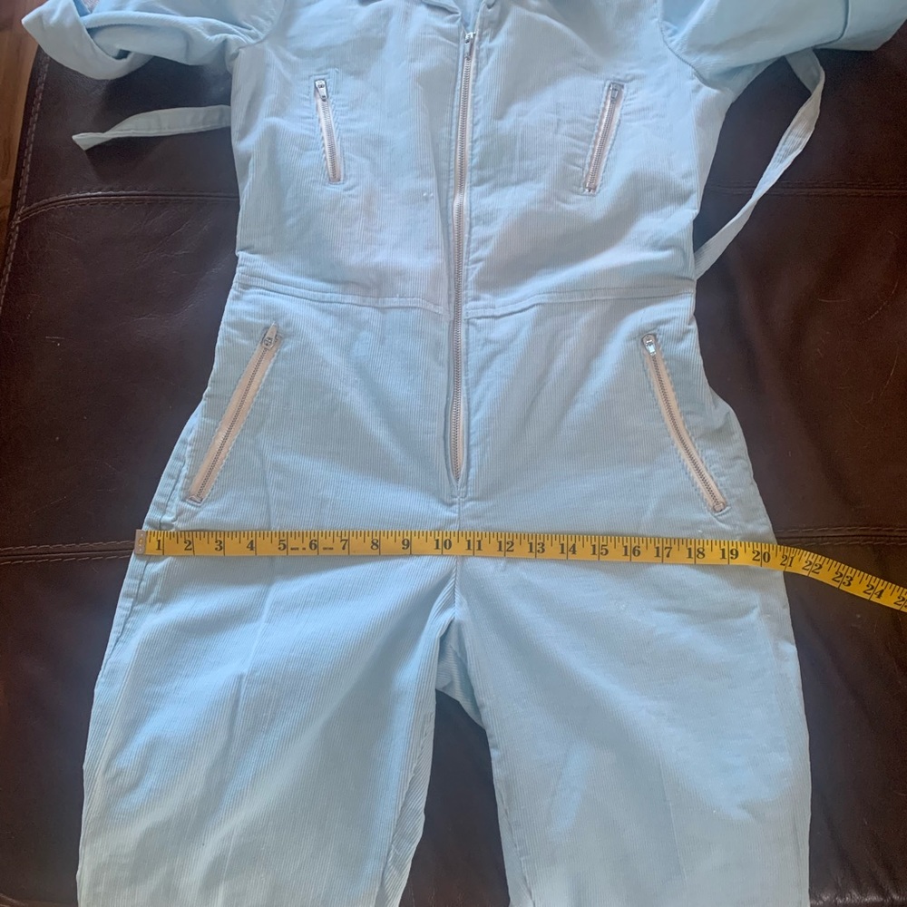 Vintage 1970’s Powder Blue Corduroy Jumpsuit - Picture 15 of 16